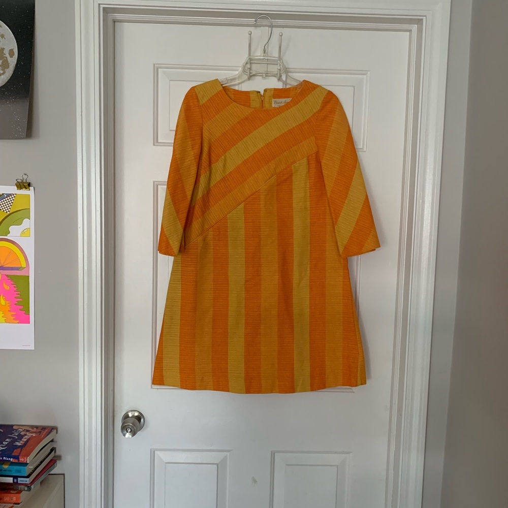 Mod striped vintage dress